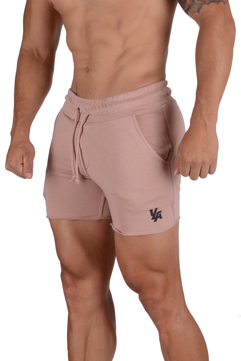 YoungLA 102 Bodybuilding French Terry Shorts Salmon | 36709-VZOL