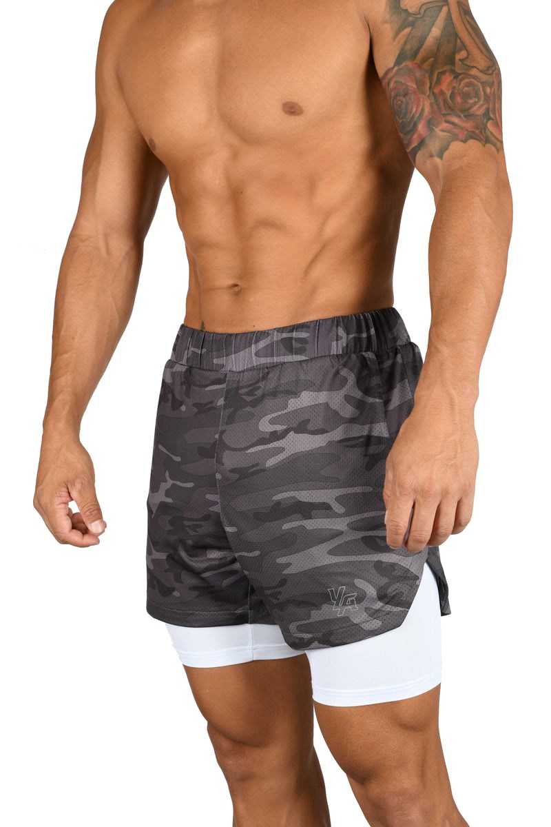 YoungLA 105 Compression Shorts 2.0 Grau | 35164-WGLZ