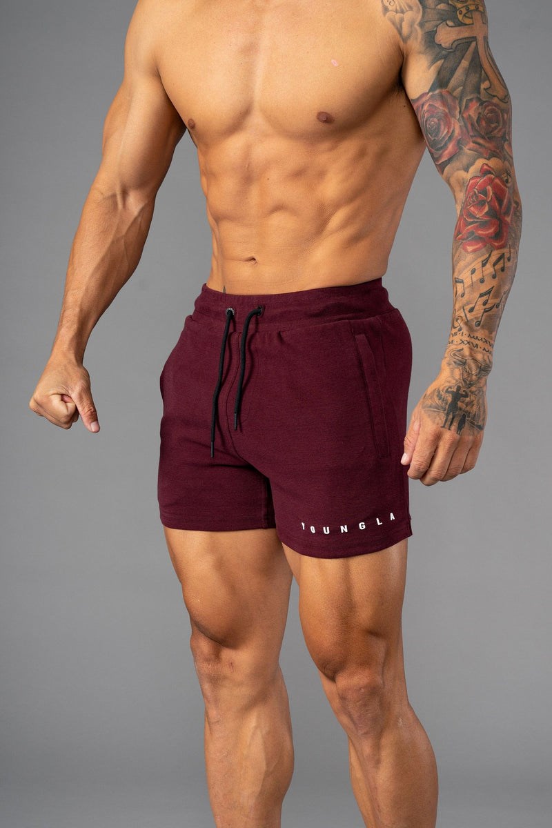 YoungLA 113 The Perfect Kurzes Shorts Wine | 62749-WTAP