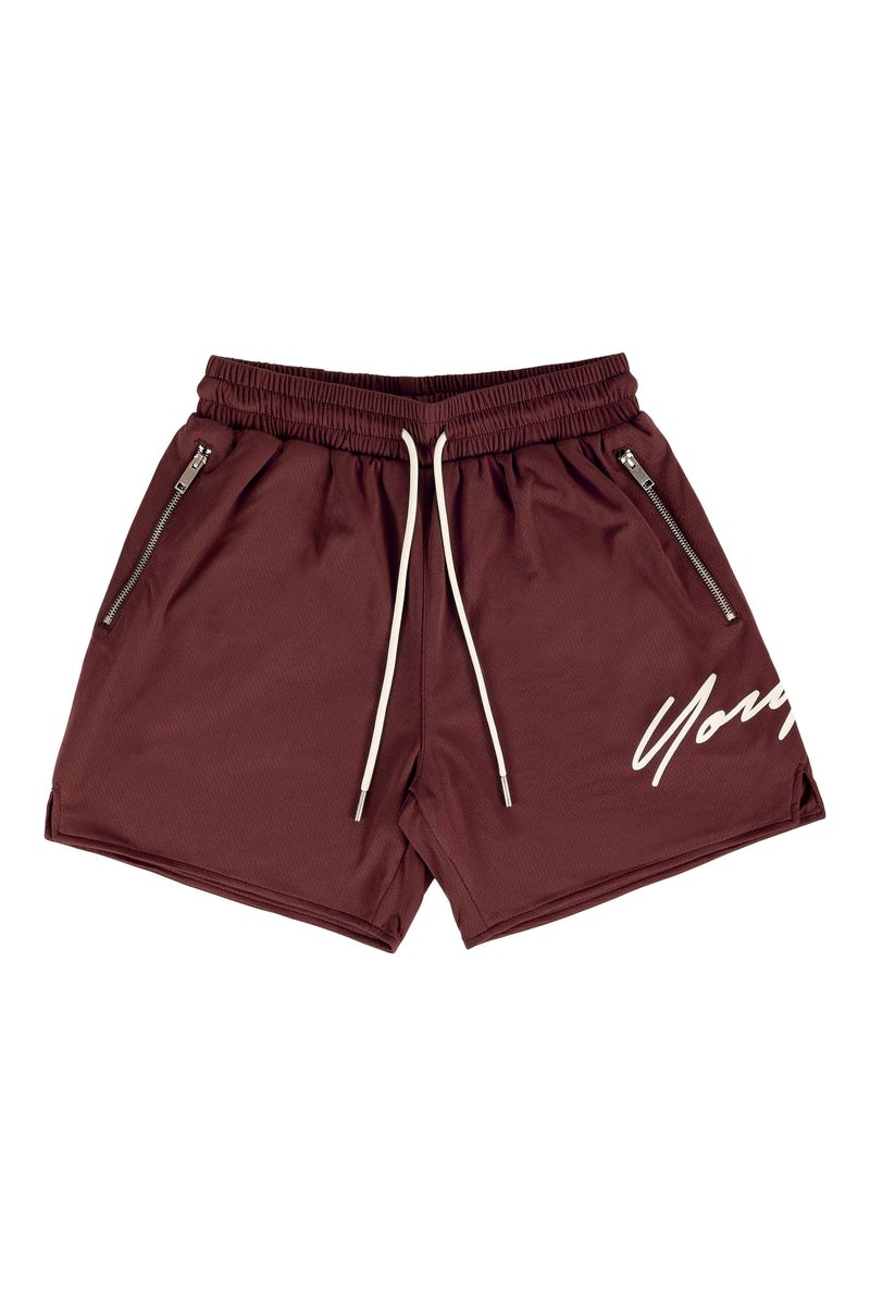 YoungLA 115 Signature Shorts Braun | 18609-CXOB