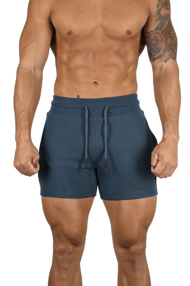 YoungLA 126 Interlock Shorts Teal | 49380-ZKSC