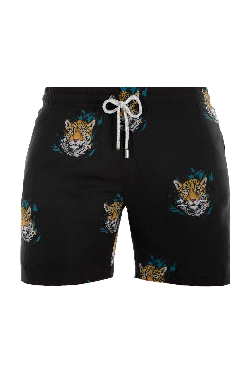 YoungLA 128 Abstract Swim Shorts \'22 Disguised Tiger | 90475-KRTO