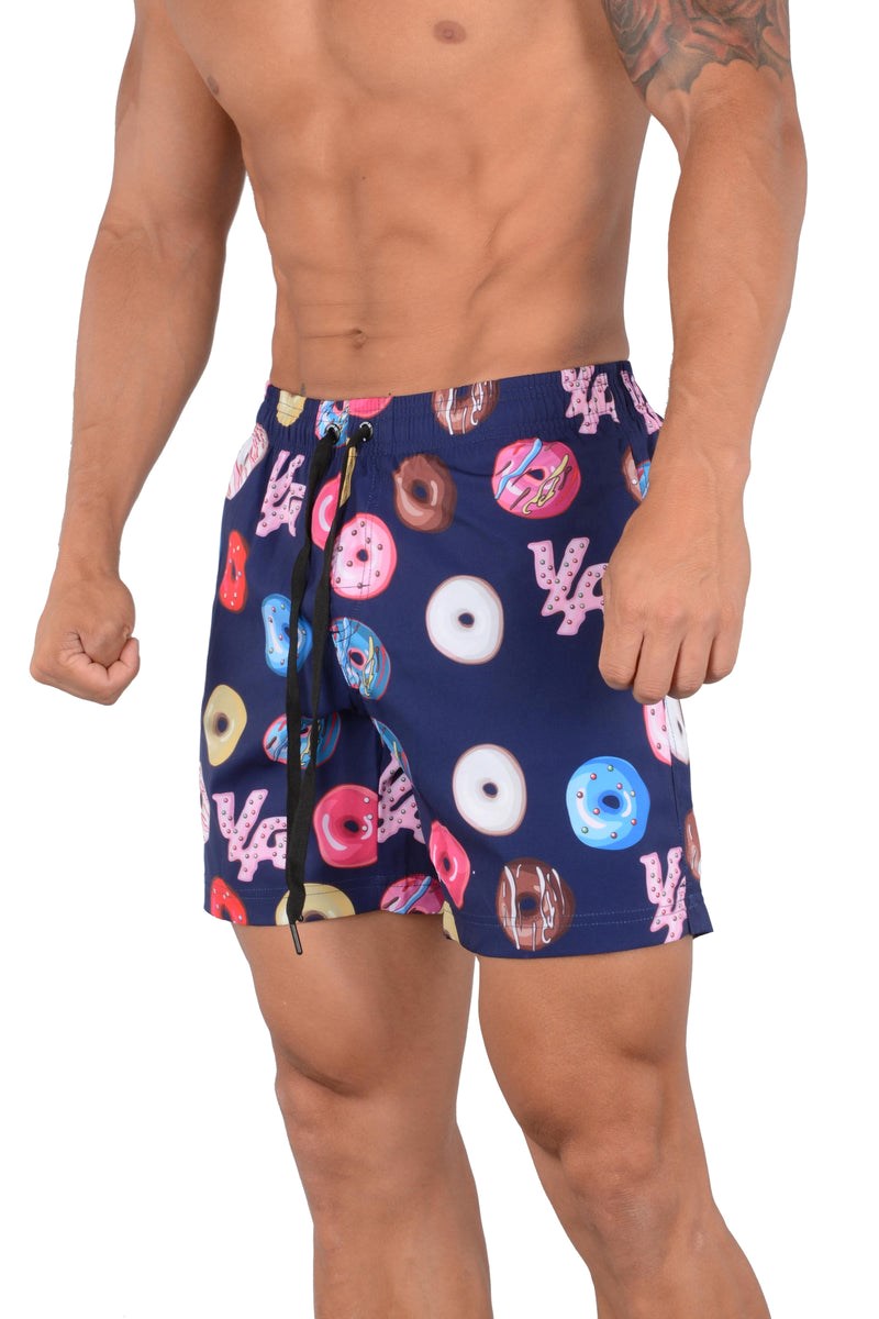 YoungLA 128 Abstract Swim Shorts \'22 Donut | 39058-CZAU