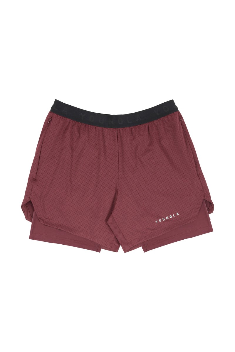 YoungLA 129 Trilogy Compression Shorts Braun | 63280-GMBQ