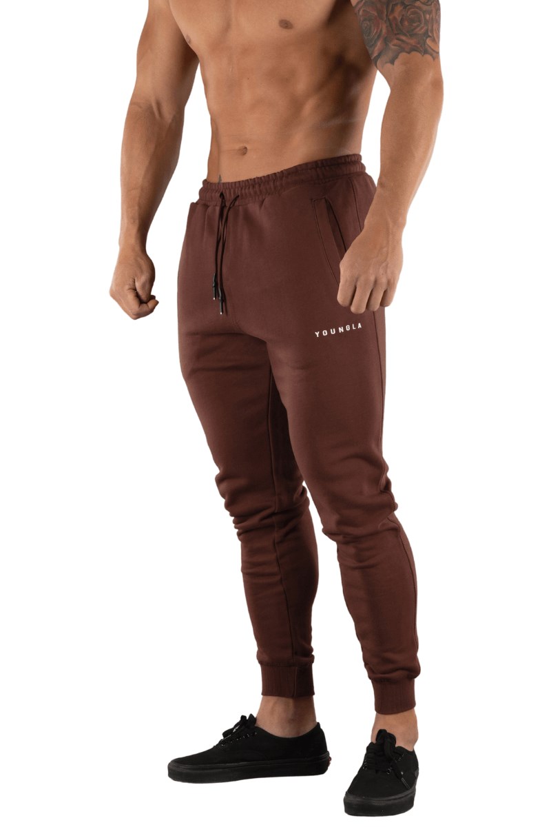 YoungLA 213 Elite Joggers Braun | 31572-OSYH