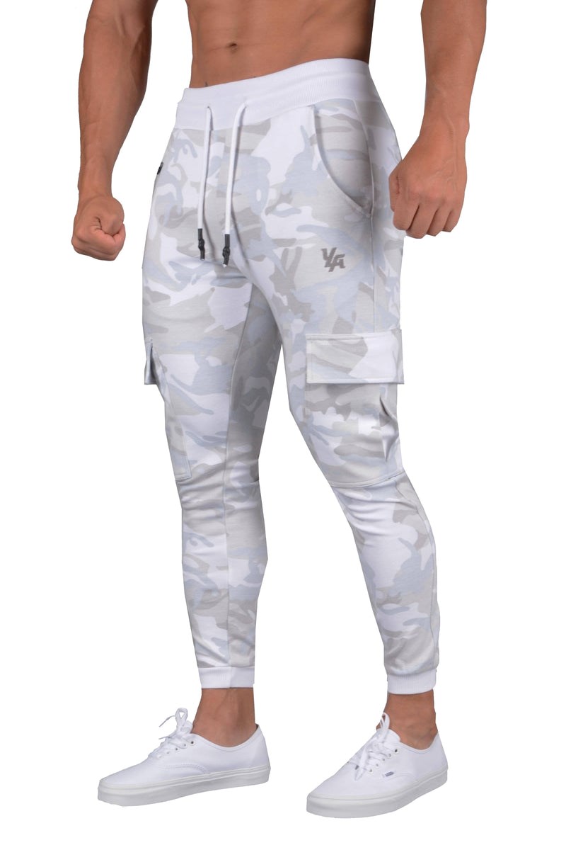 YoungLA 225 Superlative Joggers Weiß Camouflage | 52184-FBGL