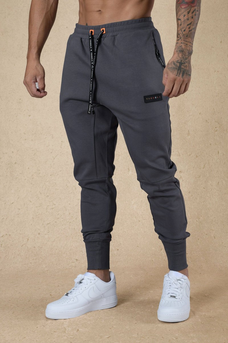 YoungLA 236 Elevate Joggers Dunkelgrau | 42073-GYNK