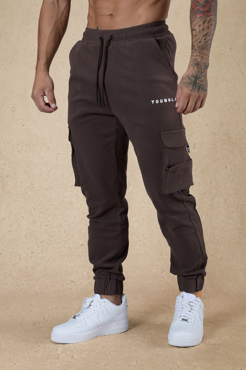 YoungLA 240 Cloud Rambo Joggers Schokolade | 54816-LGAD