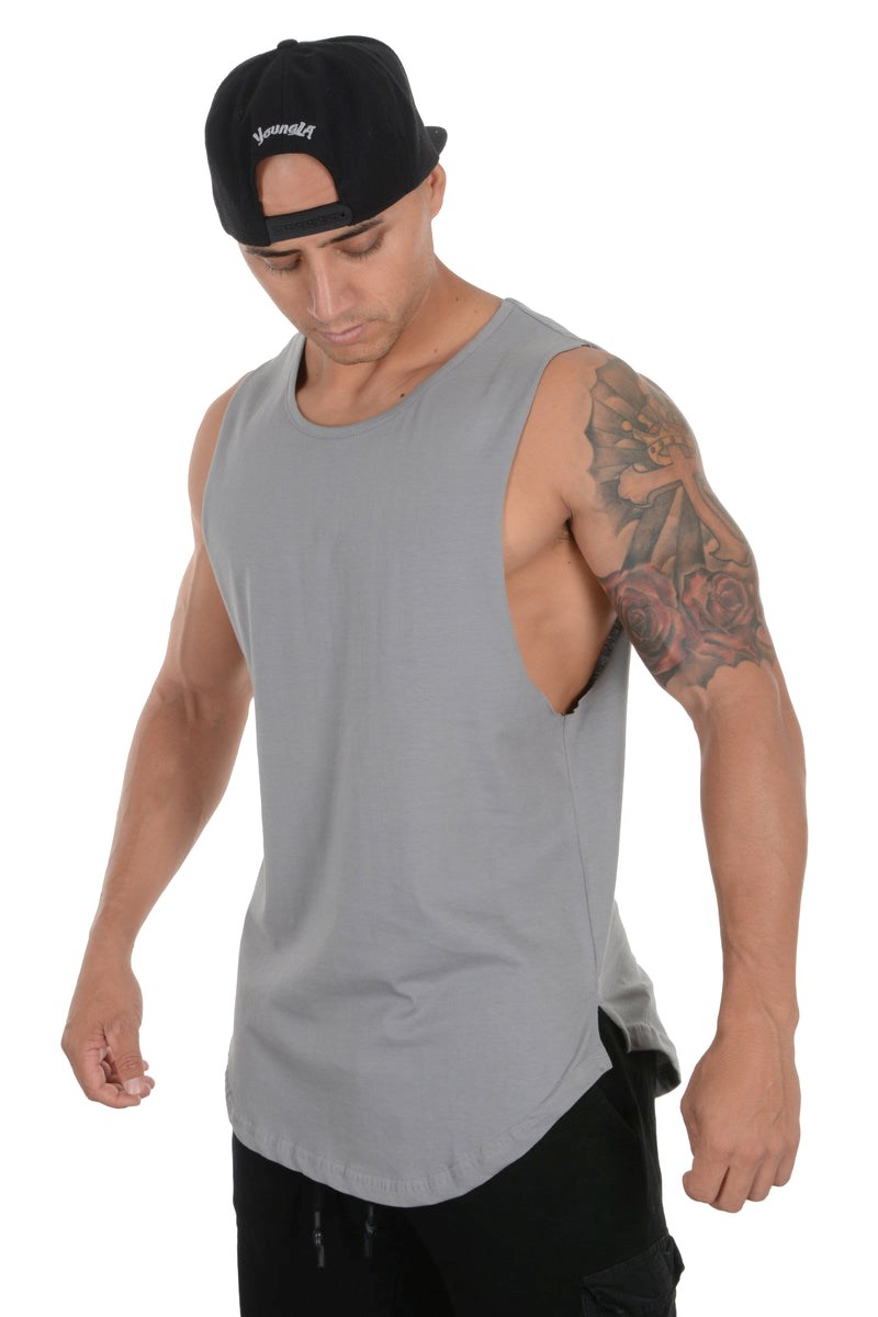 YoungLA 308 Muscle Tanks Grau | 48596-LCVX