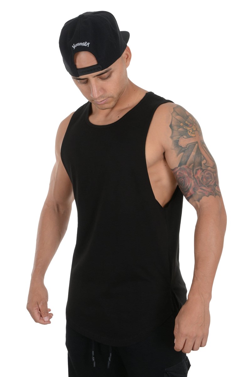 YoungLA 308 Muscle Tanks Schwarz | 42603-GUIH