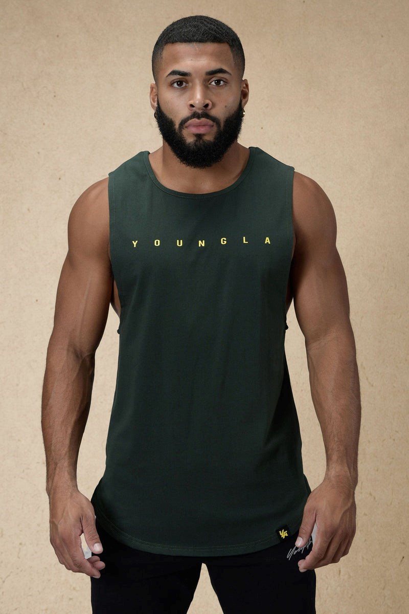 YoungLA 332 Infinity Muscle Tanks Grün | 26908-YXMC