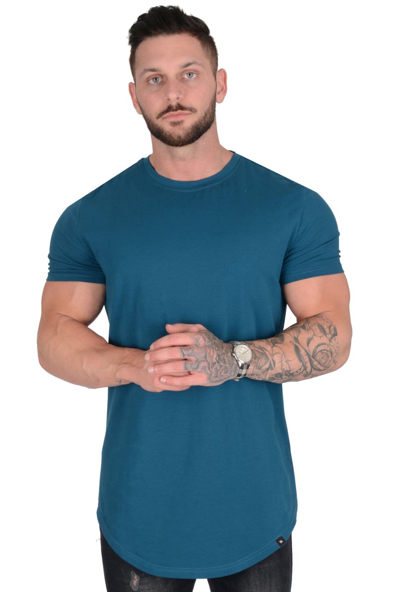 YoungLA 402 Perfect Tee - Scallop Bottom Teal | 61574-WPBD