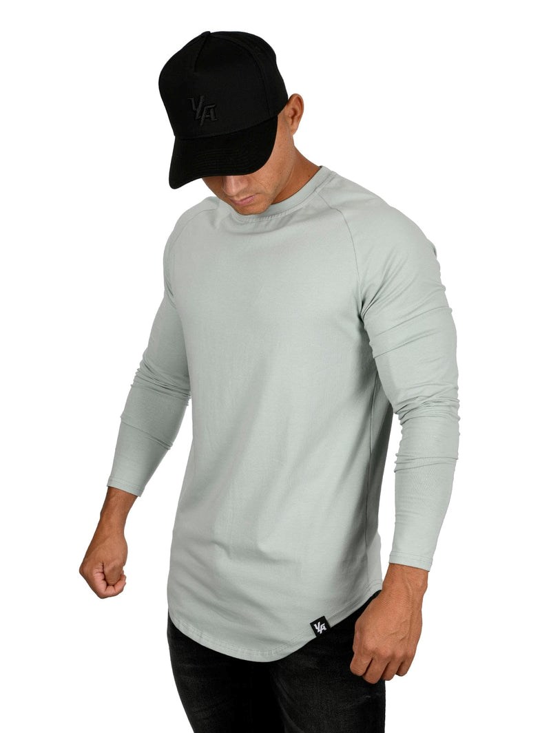 YoungLA 410 PERFECT RAGLAN LONG SLEEVE SHIRTS Grün | 24715-HKXO