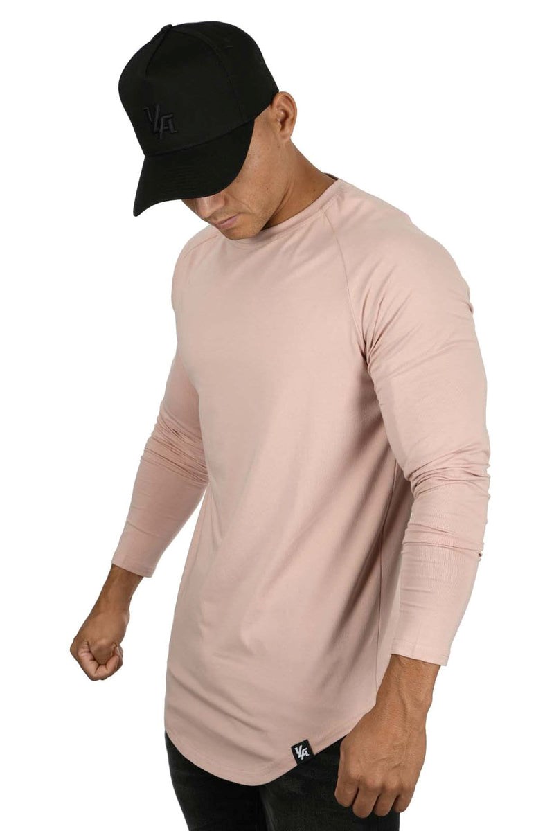 YoungLA 410 PERFECT RAGLAN LONG SLEEVE SHIRTS Salmon | 76153-DQAX