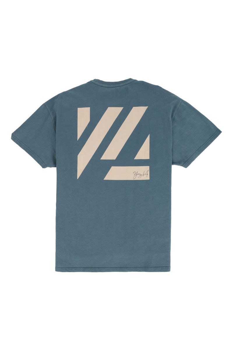 YoungLA 413 Oversized Bloc Shirts Teal Washed | 69083-FKDC