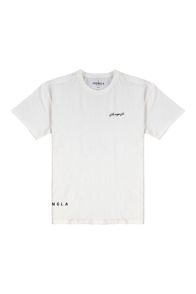 YoungLA 414 Signature Tees Weiß | 16079-DAUW