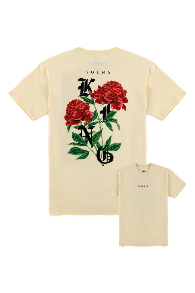 YoungLA 453 Young King Tees Off-White | 56104-MURP