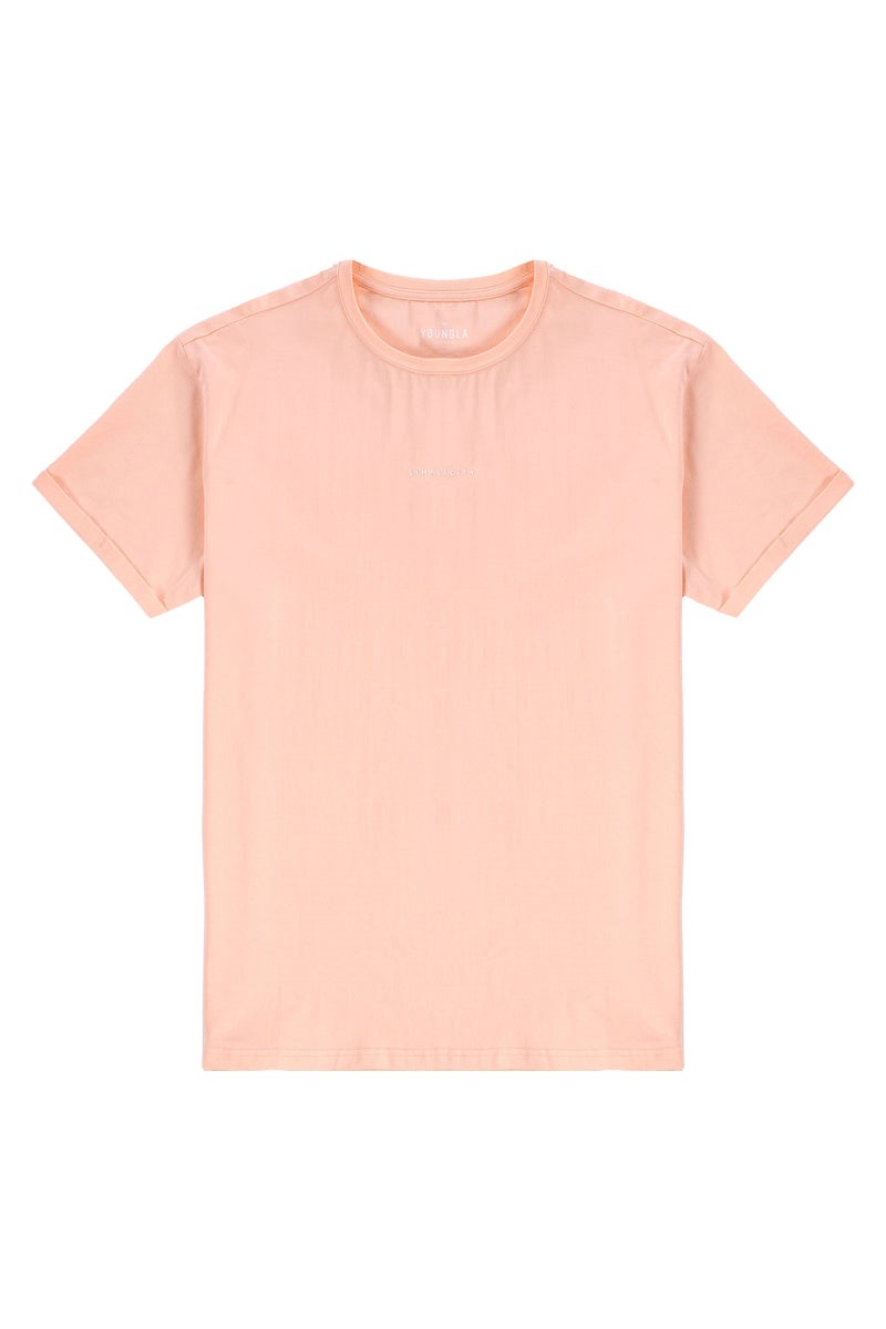 YoungLA 456 Simplicity Tees Peach | 73529-VJQM