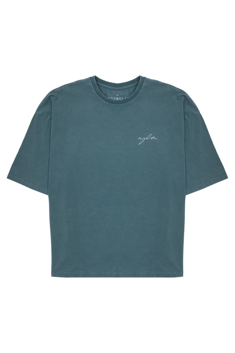 YoungLA 464 Skyline Super Sized Tees Waschen | 69028-VSIM