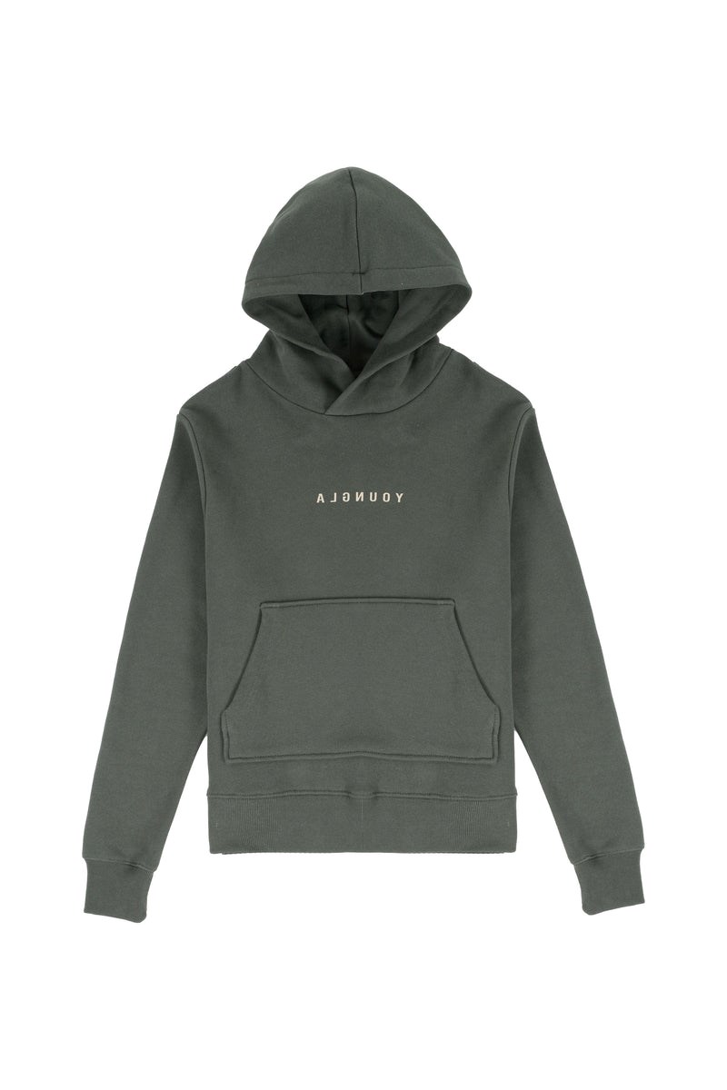 YoungLA 511 Mirror Excellence Hoodie Grün | 30192-LDGR