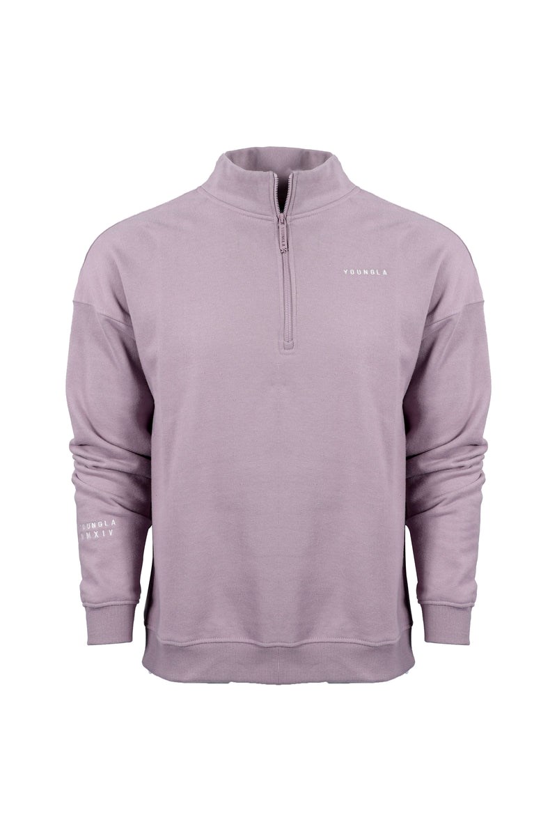 YoungLA 516 Alumni Quarter Zips Lavendel | 48123-RFNZ