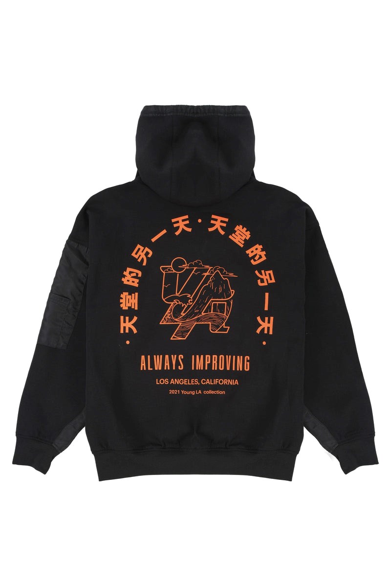 YoungLA 521 Goat Hoodies Schwarz | 87943-LCKE