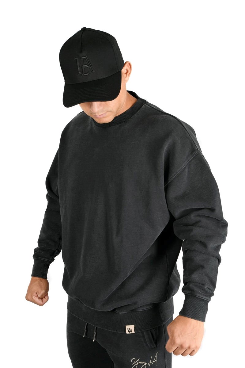 YoungLA 530 Gin N Juice Oversized Crewnecks Schwarz Waschen | 46095-PAXS