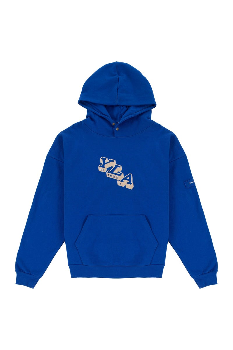 YoungLA 551 Campus Hoodies Königsblau Blau | 25841-ZHVP