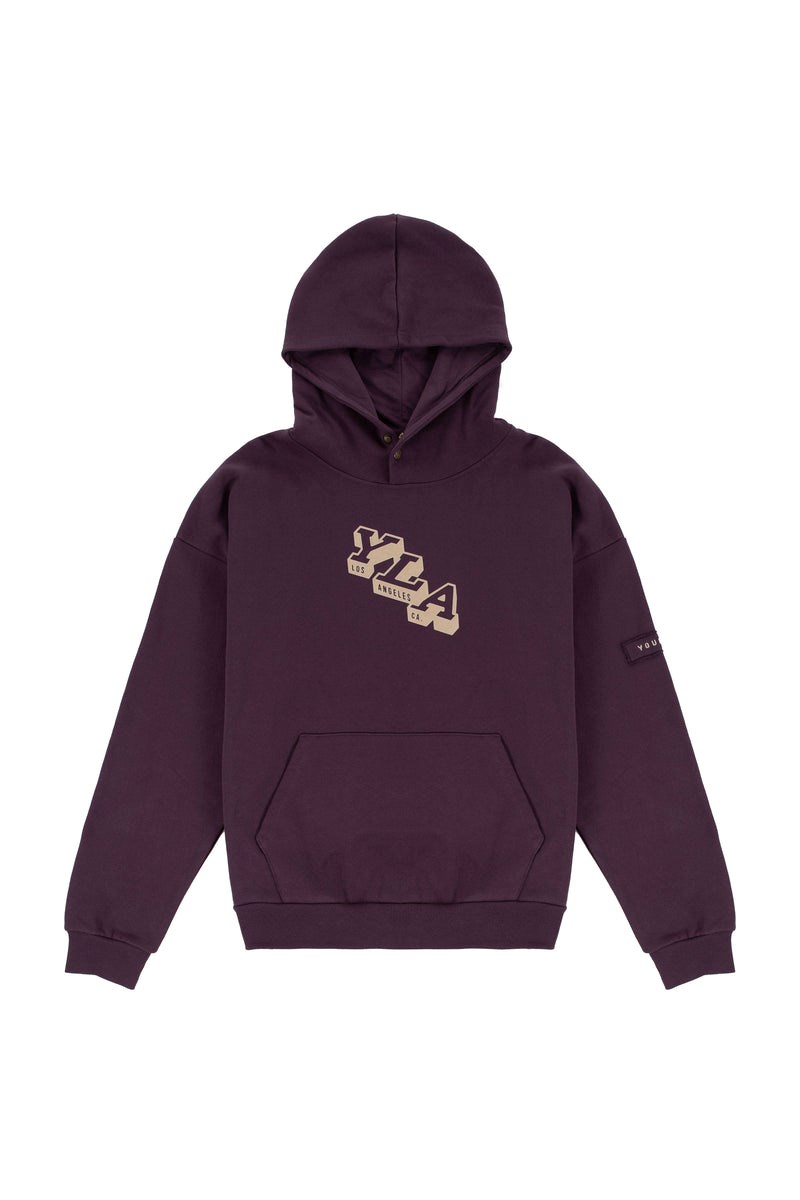 YoungLA 551 Campus Hoodies Plum Perfect | 31897-AJEX