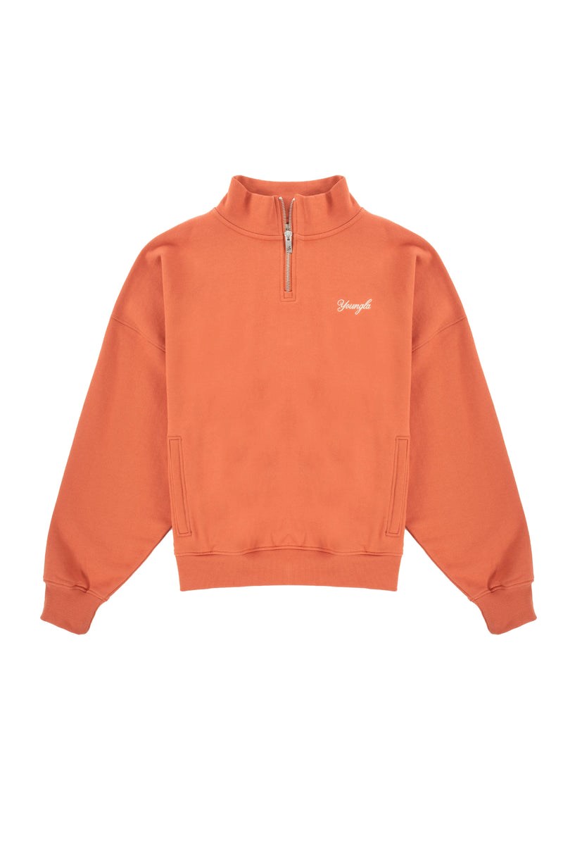 YoungLA 558 Supersized G Quarter Zip Orange | 07462-PZKL