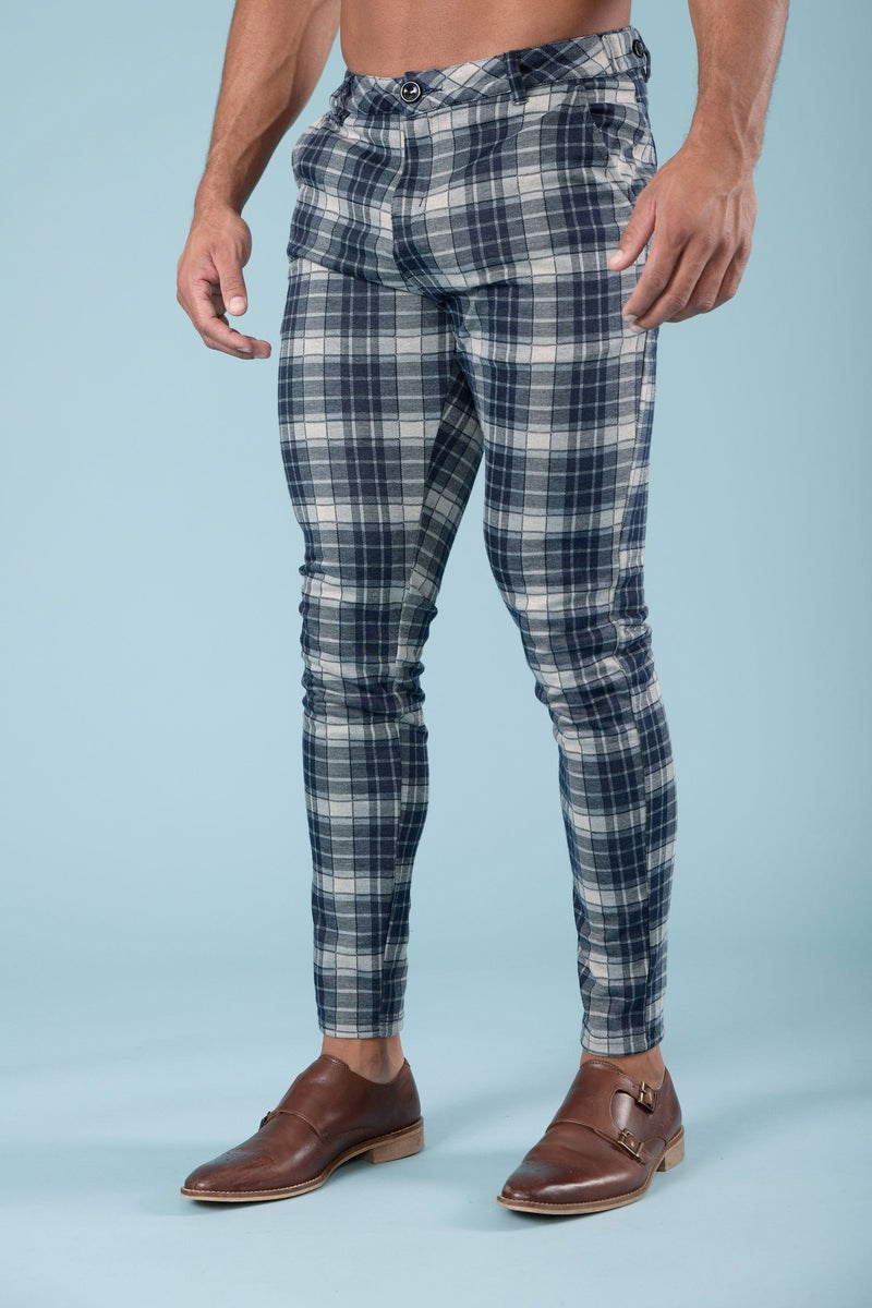 YoungLA 614 Dapper Kleider Pants Blau | 78062-GUWL