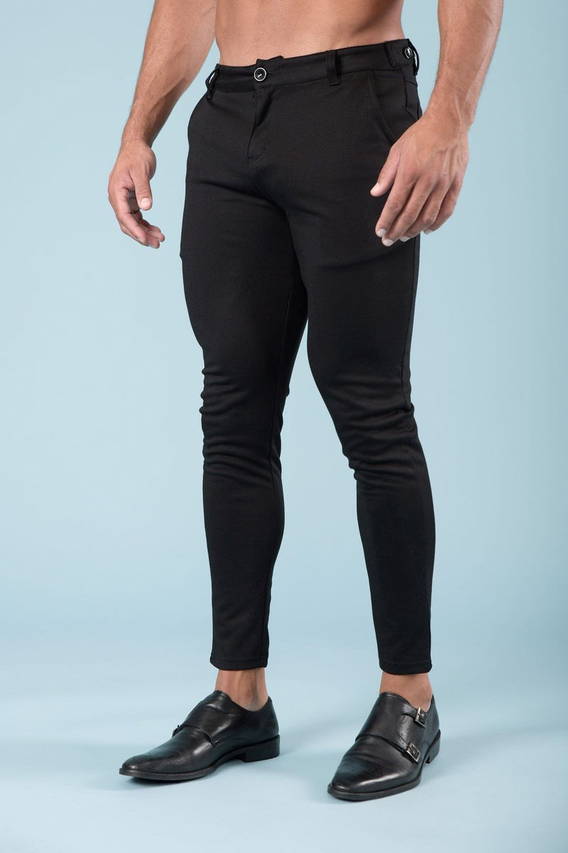 YoungLA 614 Dapper Kleider Pants Schwarz | 81795-JUVB