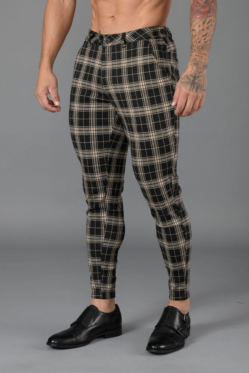 YoungLA 615 New Kleider Pants Black/OffWhite | 06234-IODU