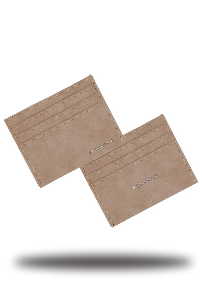 YoungLA 725 Executive card holder Tan | 46305-QPXO