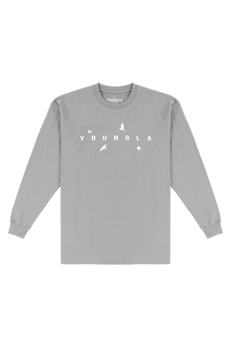 YoungLA 811 Liberty Long Sleeves Grau | 96701-ZHRG