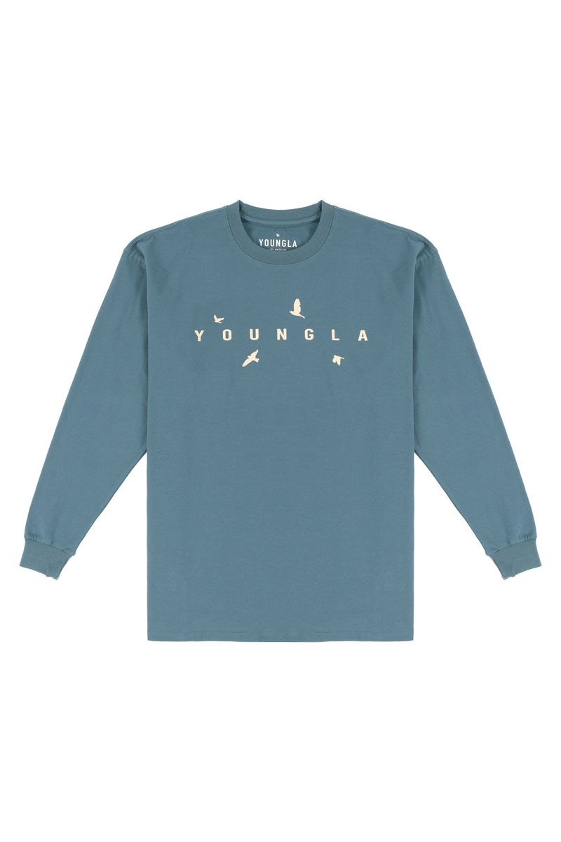 YoungLA 811 Liberty Long Sleeves Teal | 98046-CJOP