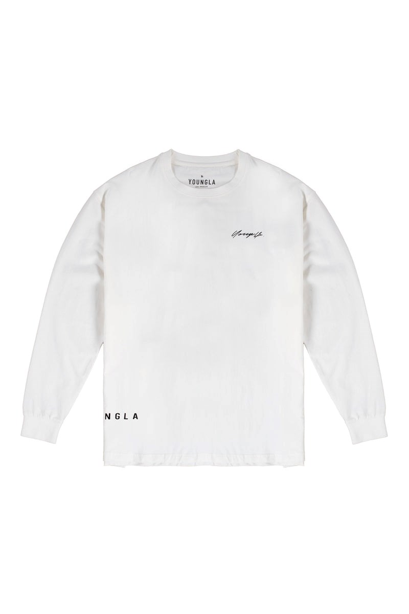 YoungLA 812 Signature Long Sleeves Weiß | 98407-BMYS