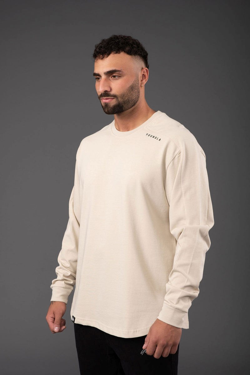 YoungLA 814 Offset Long Sleeves Weiß | 71065-SWFR