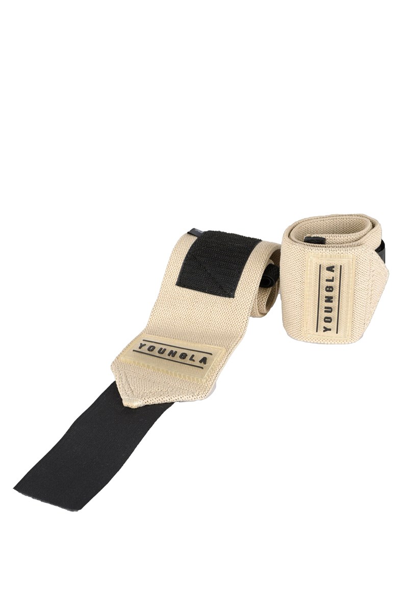 YoungLA 913 Wrist wraps Tan | 89074-RQDJ