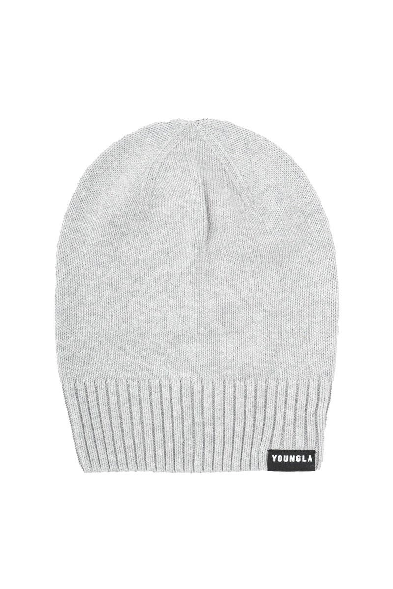 YoungLA 928 Essential Beanies Grau | 69834-CTON