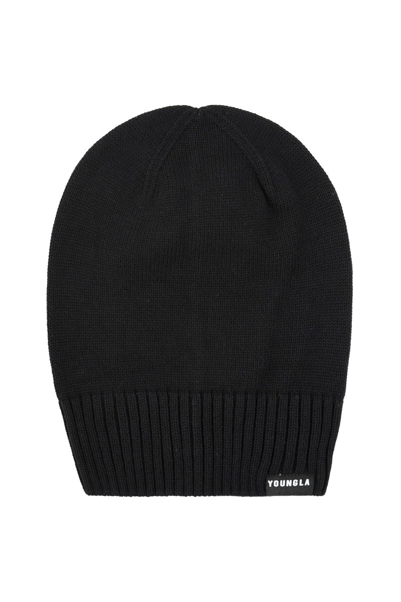 YoungLA 928 Essential Beanies Schwarz | 47016-TARU