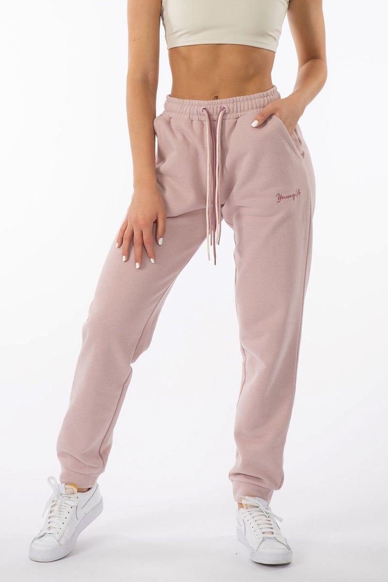 YoungLA W207 Triple String Joggers Rosa | 67451-UJLC