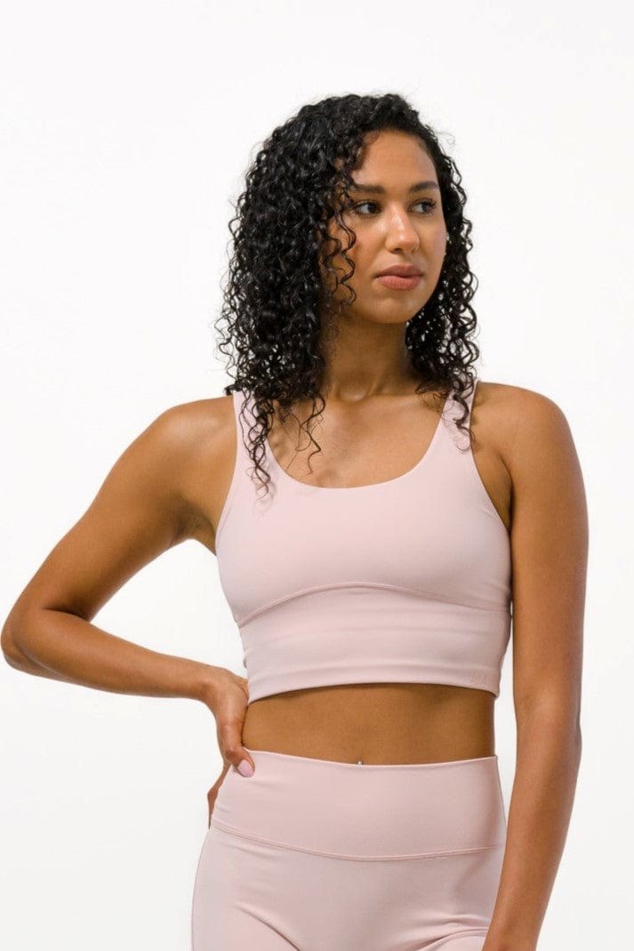 YoungLA W309 Level-up Sports Bra Rosa | 64973-CSLY