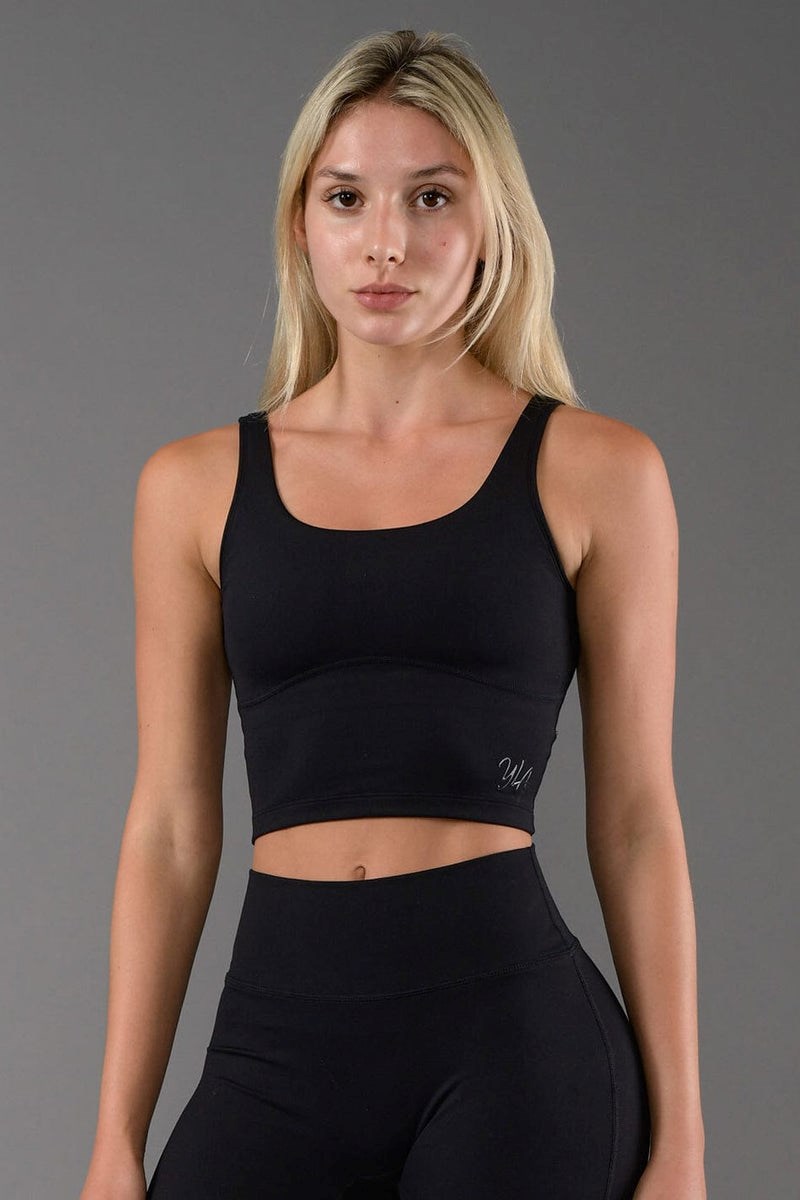 YoungLA W309 Level-up Sports Bra Schwarz | 25890-ITPQ