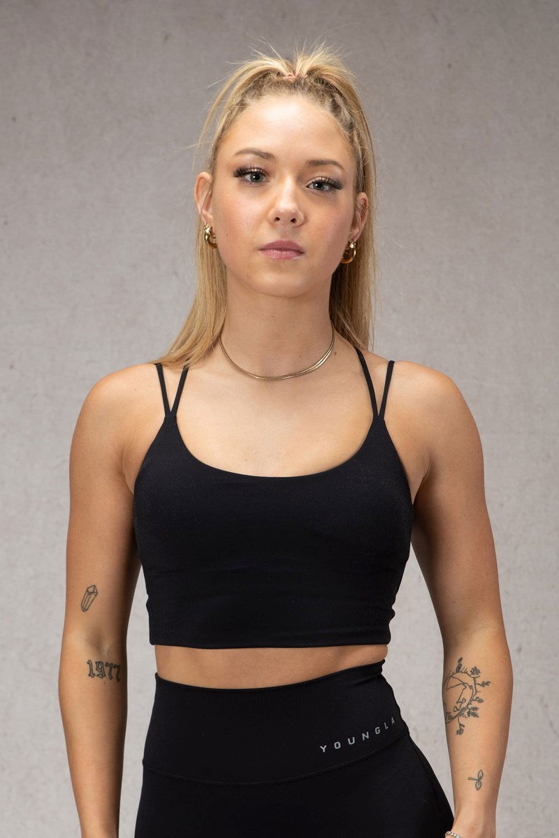 YoungLA W310 Progress Sports Bra Schwarz | 31479-UXCN