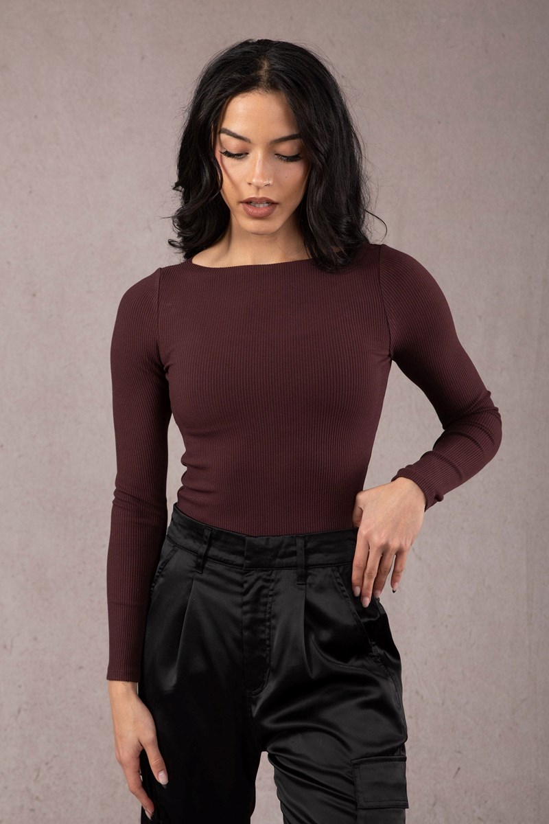 YoungLA W420 Grace Top Merlot | 41368-OQLJ