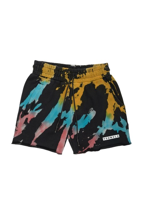 YoungLA 107 Tie Dye Kurzes Shorts Carnival | 40285-NXZL