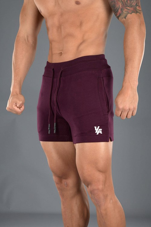 YoungLA 126 Interlock Shorts Plum | 39750-LSEF