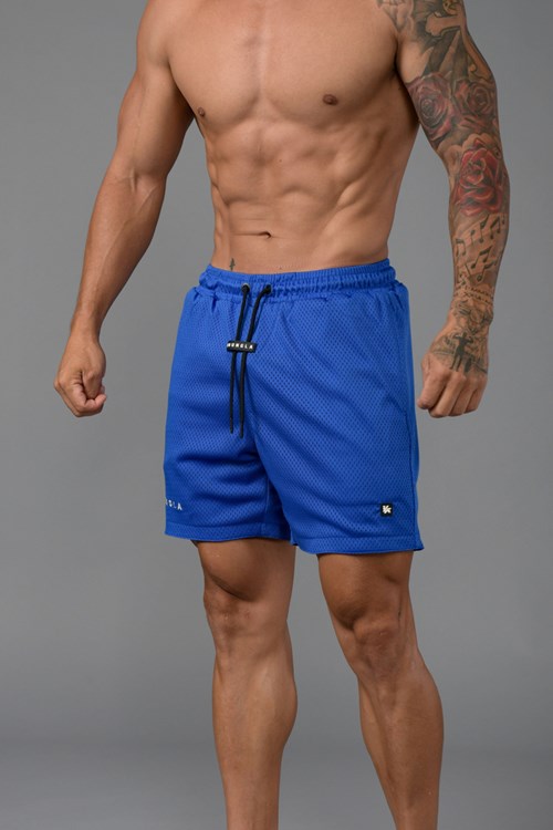 YoungLA 130 Essential Basketball Shorts Königsblau Blau | 03724-PGBO