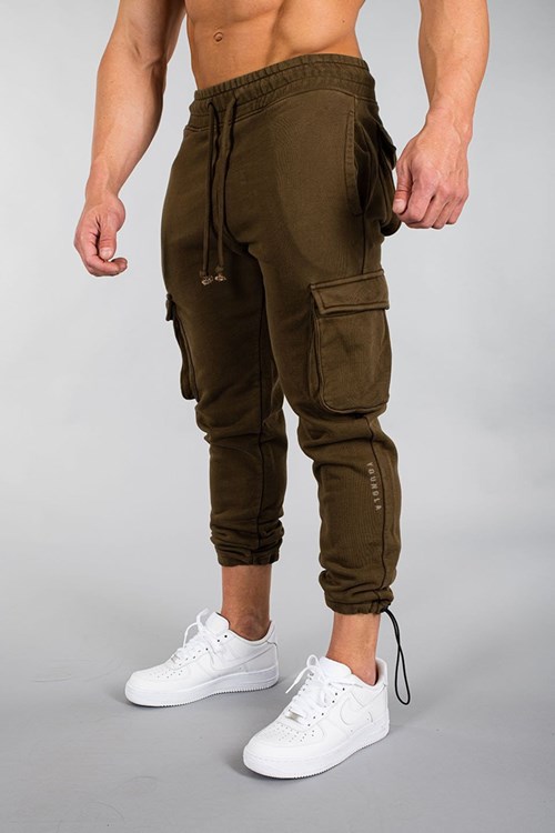 YoungLA 206 Rambo Combat Joggers Olivgrün Waschen | 02175-EFST